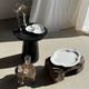 Vintage silver-plated soliflore vase in the shape of a ewer with a slender handle.