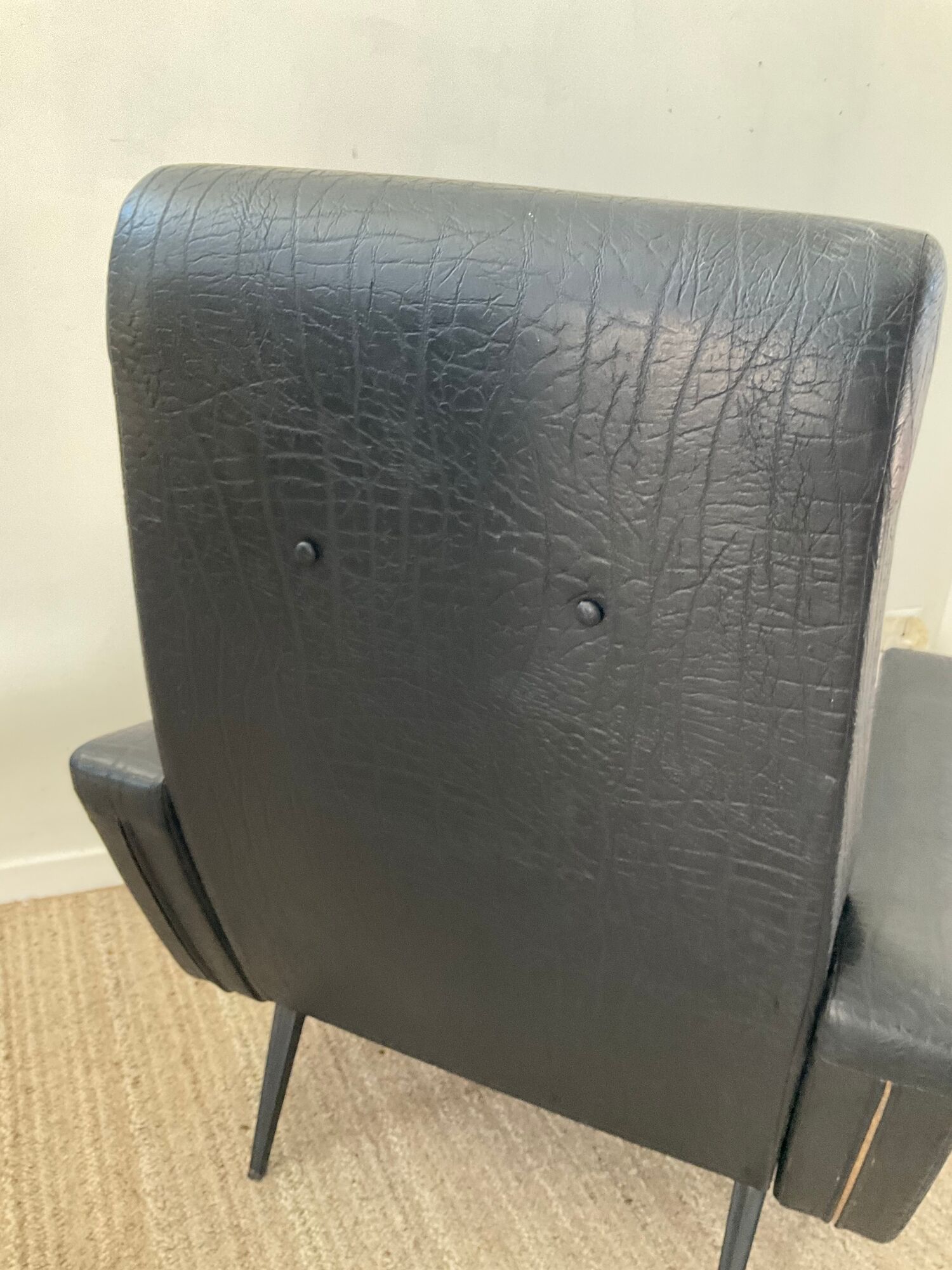 Pair of vintage folding armchairs from the 50s and 60s