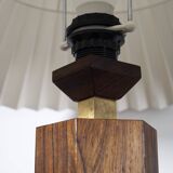 Vintage Danish rosewood table lamp