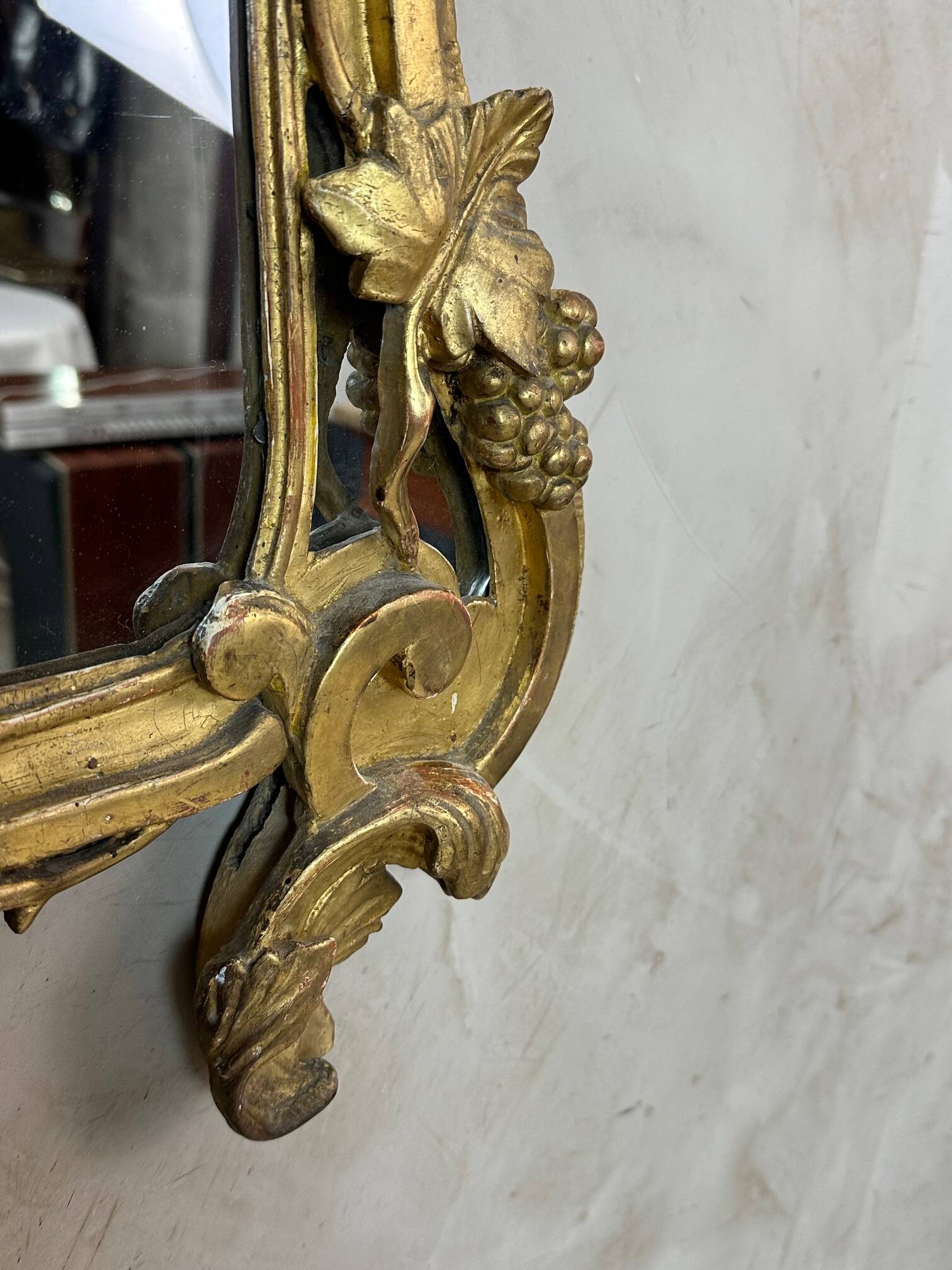 18th century giltwood mirror