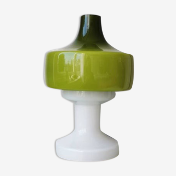 Mushroom table lamp designed in glass dijkstra 1970