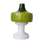 Mushroom table lamp designed in glass dijkstra 1970