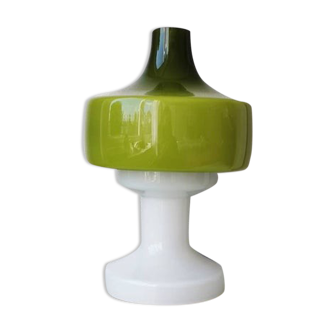 Lampe de table champignon design en verre dijkstra 1970