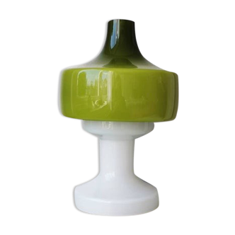 Mushroom table lamp designed in glass dijkstra 1970