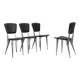 Set of 4 T38 dining chairs by Studio Archirivolto for Fasem, Italy, 1980s