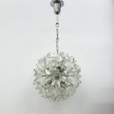 Spectacular Murano glass flower chandelier by Venini for VeArt, Italy 1970s