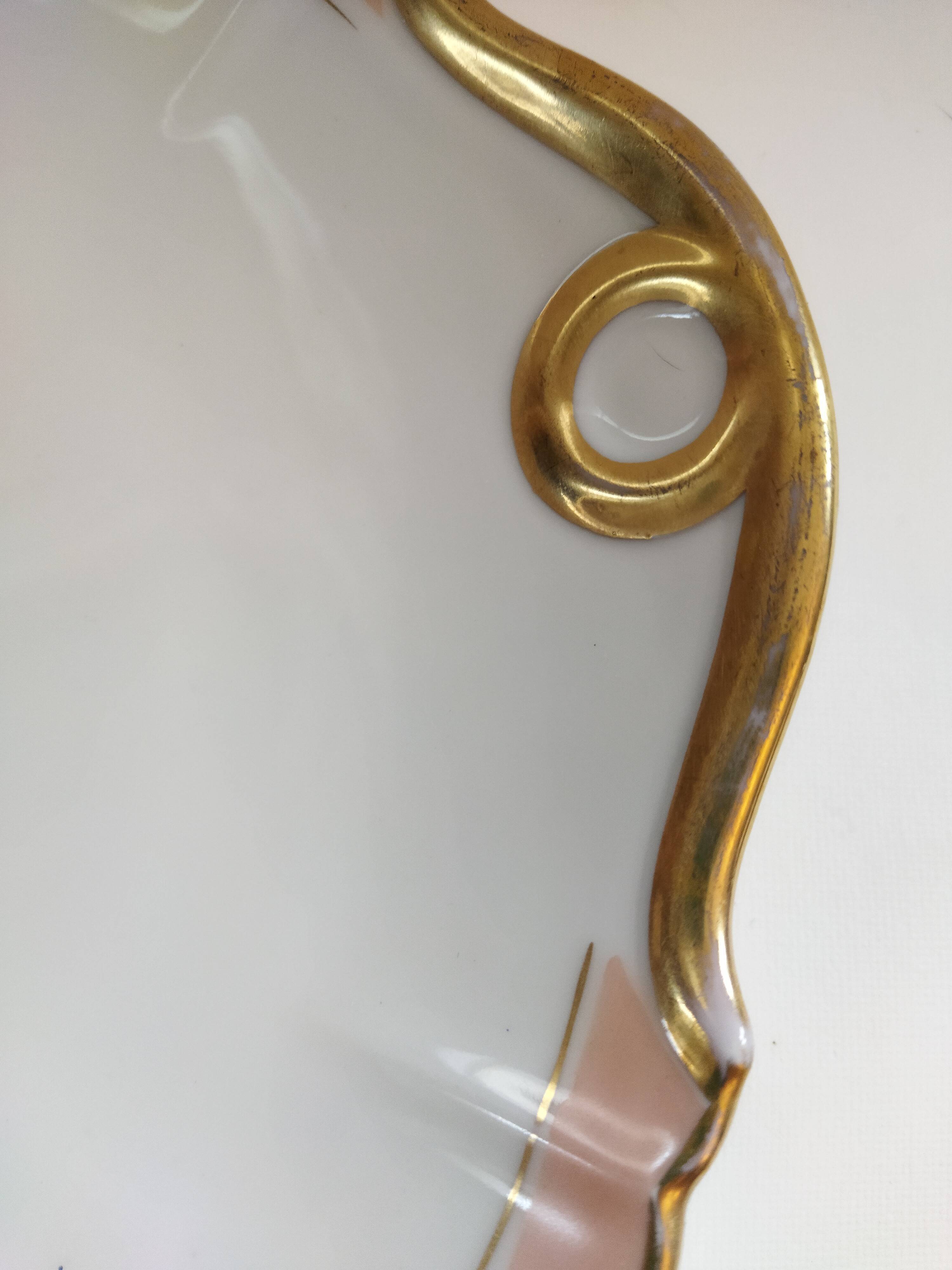 Limoges porcelain pie dish