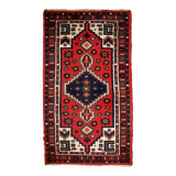 Tapis Vintage Hamadan en Laine (74cm x 140cm), Années 1970, Élégance Tradit