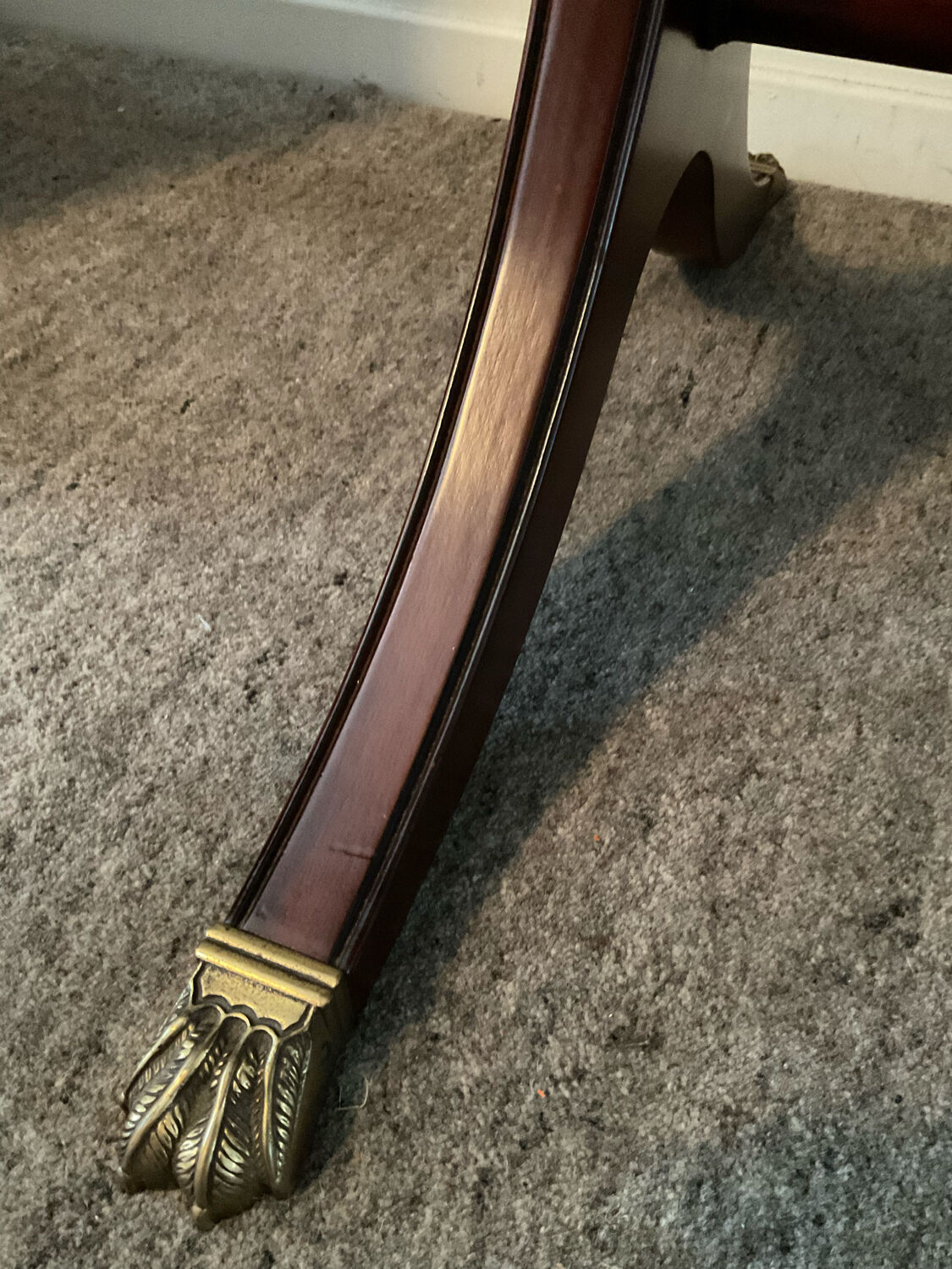 Old English desk Heldense in mahogany