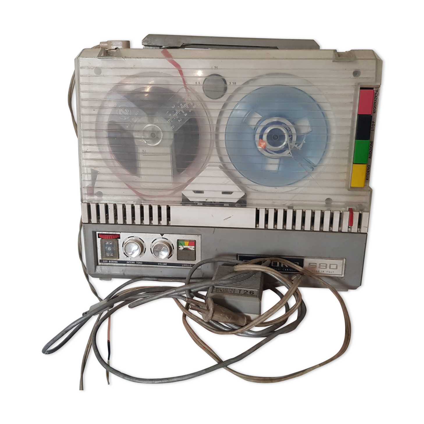 Magnetophone with old band