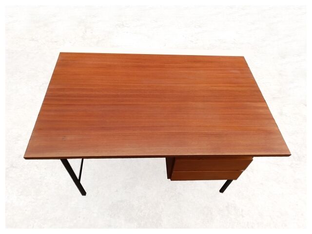 Modernist office design 60s - wood and metal
