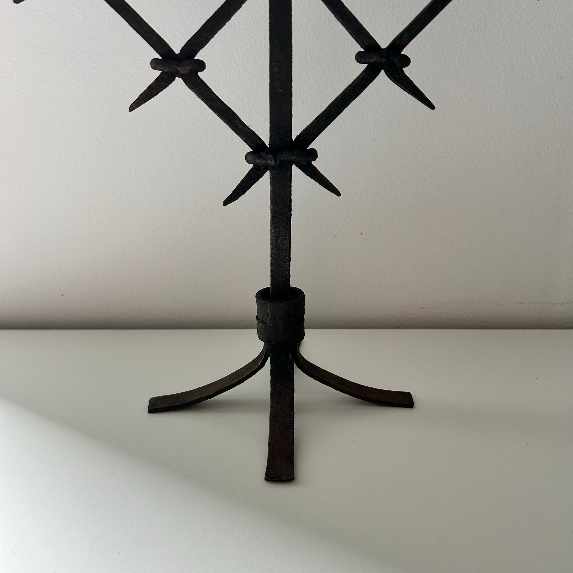 Pair of brutalist candlesticks