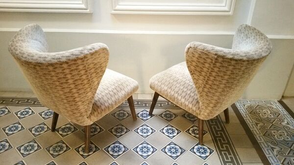 Fauteuil danois chauffeuse wingback scandinave wing chair small de Elias Svedberg