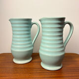 Pair of Langley ceramic pitchers