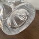 Vintage art deco crystal vase flared corolla flower shape