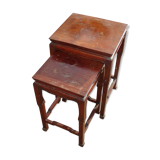 Pull-out tables wooden railway sets carved and embellished with gold