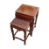 Nesting tables in ironwood with engraved decoration and gold highlights