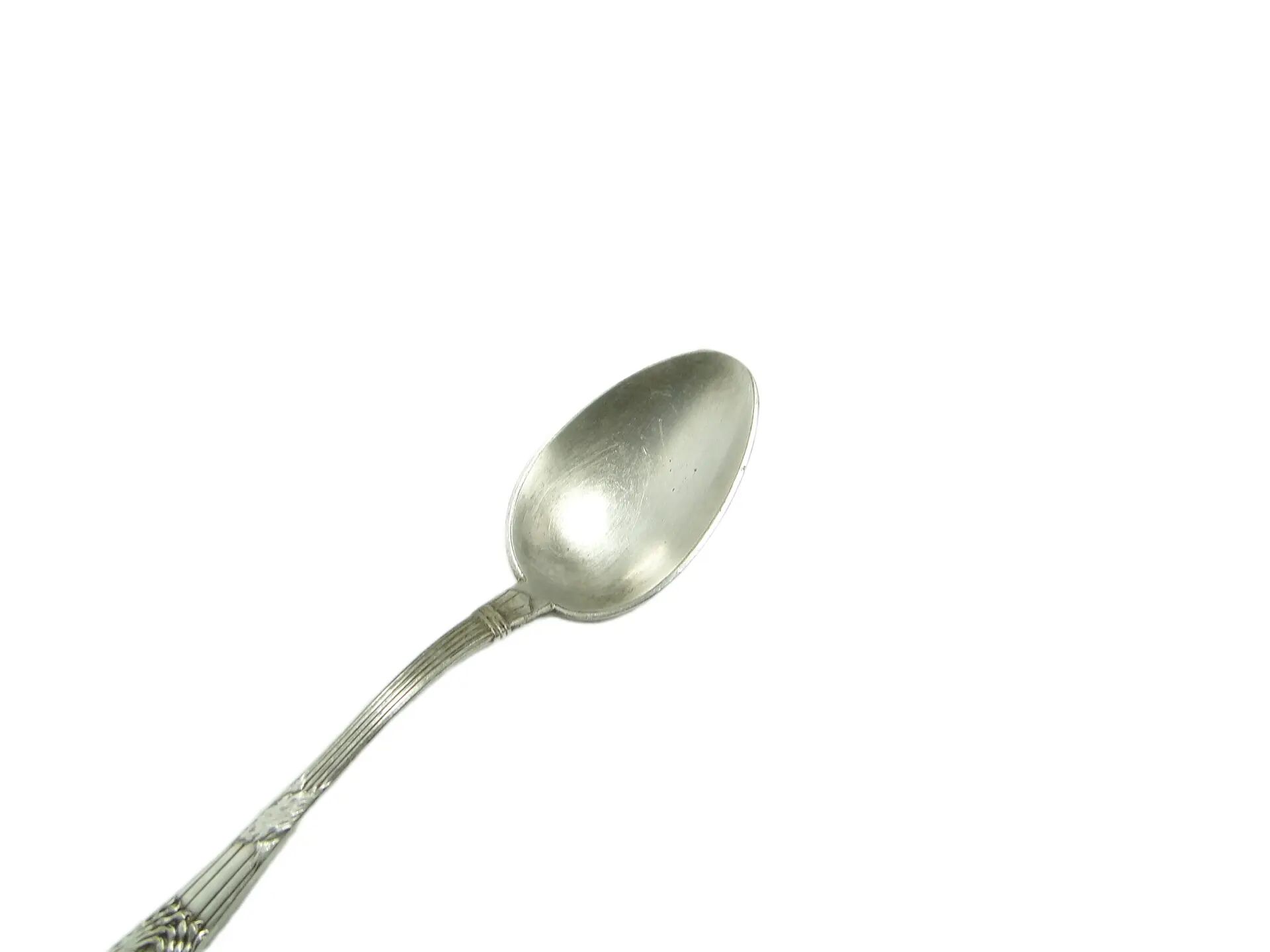 Cuillère à soupe égyptienne, Art Déco, en laiton argenté, Fraget, Pologne, années 1920.