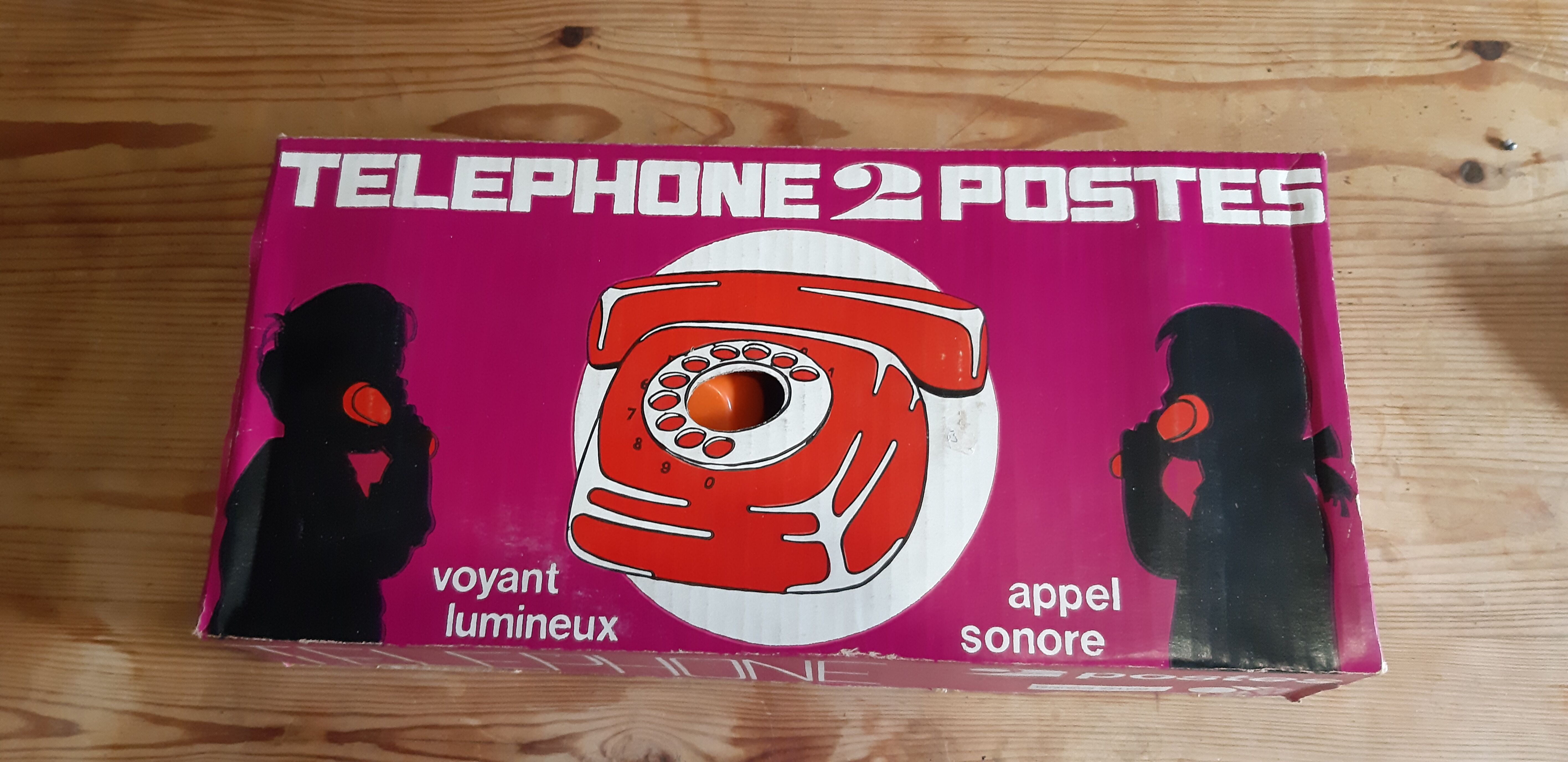 Pair of Vintage Phones , Children's Toy