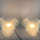 1960s Pair of Murano Glass Wall Lights, Italy