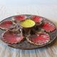 Earthenware oyster plate