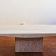 Travertine coffee table, 1980s