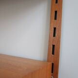 danish wall shelf unit in teak from the 60s by Kai Kristiansen