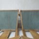2 chaises de ferme en bois vintage
