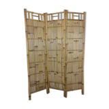 Vintage Bamboo Room Divider 3 Panels