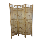 Paravent en bambou vintage 3 panneaux
