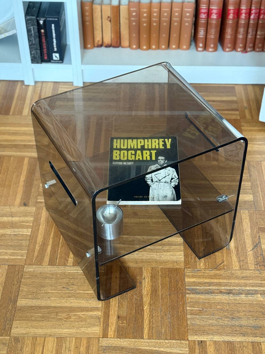 Smoked Plexiglas coffee table