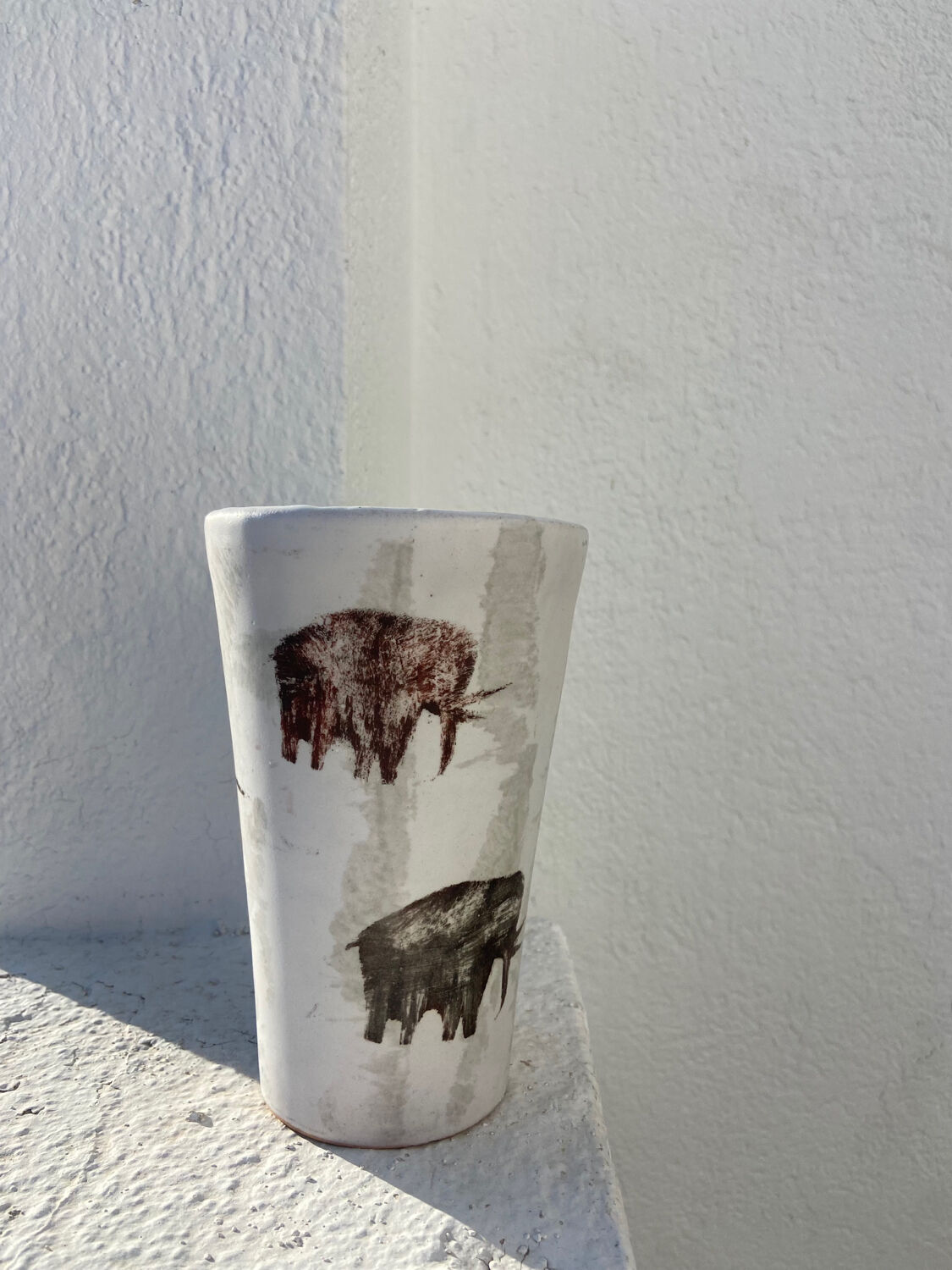 Vase en céramique, Austruy années 60