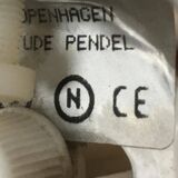 Vintage glass suspension by Michael Bang for Royal Copenhagen.