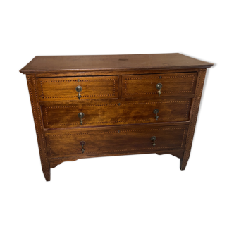 Mahogany veneer dresser