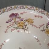 Meuble de salle de bain antique-art avec vasque basculante faïence fleurie