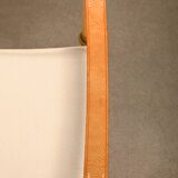 Mogens Koch MK16 Folding Chair in Beech Wood and Canvas for Rud Rasmussen, DK