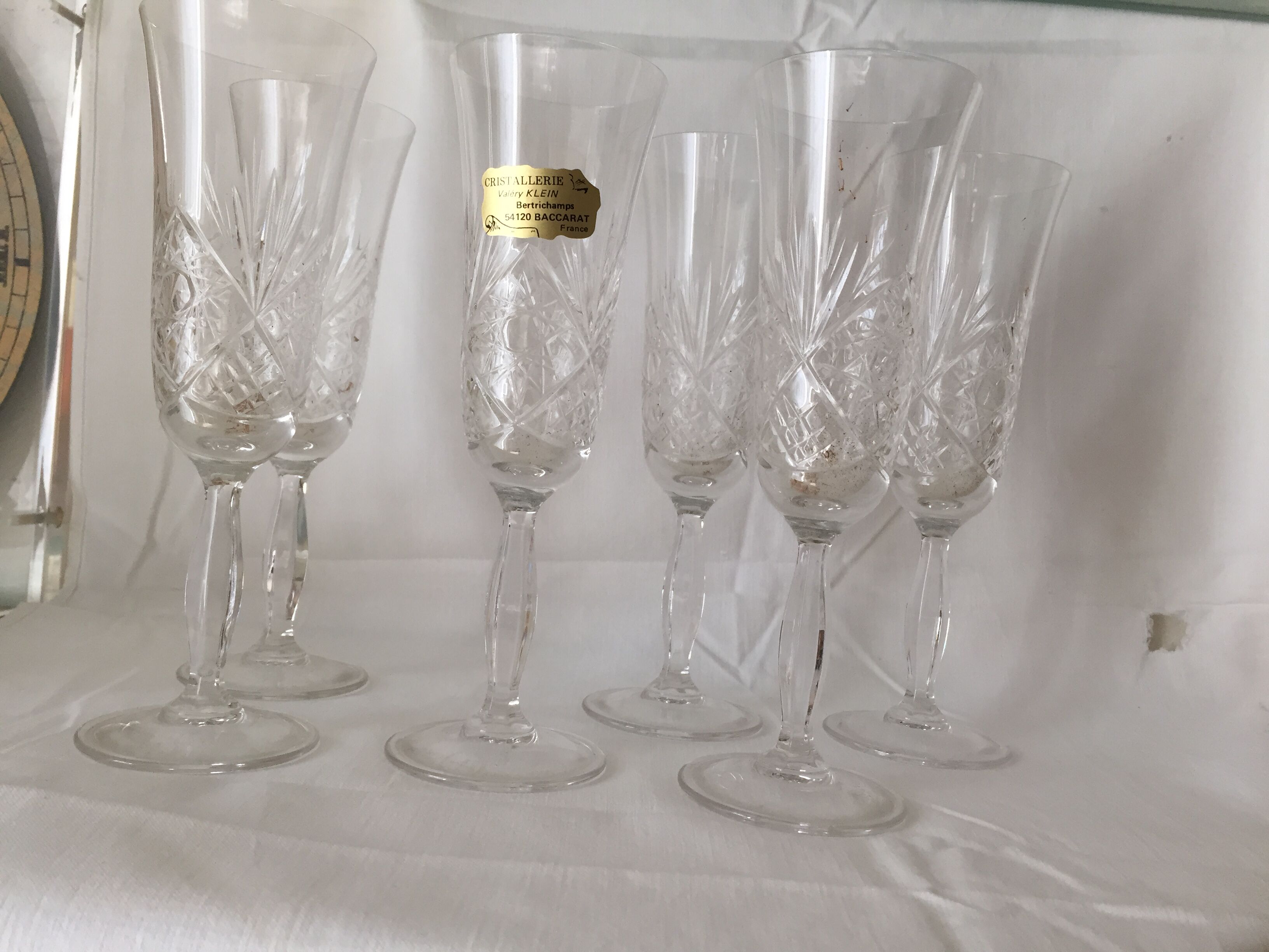 Flûtes en cristal