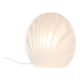 Table lamp in glass with zebra pattern by Peill & Putzler, Germany, 1970s.