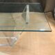 David Lange plexiglass coffee table