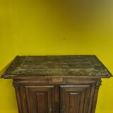 Antique French Oak Table Cabinet, Partly 18th Century