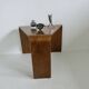 Table basse scandinave en bois cintré années 70