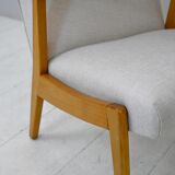 Vintage Scandinavian armchair with headrest