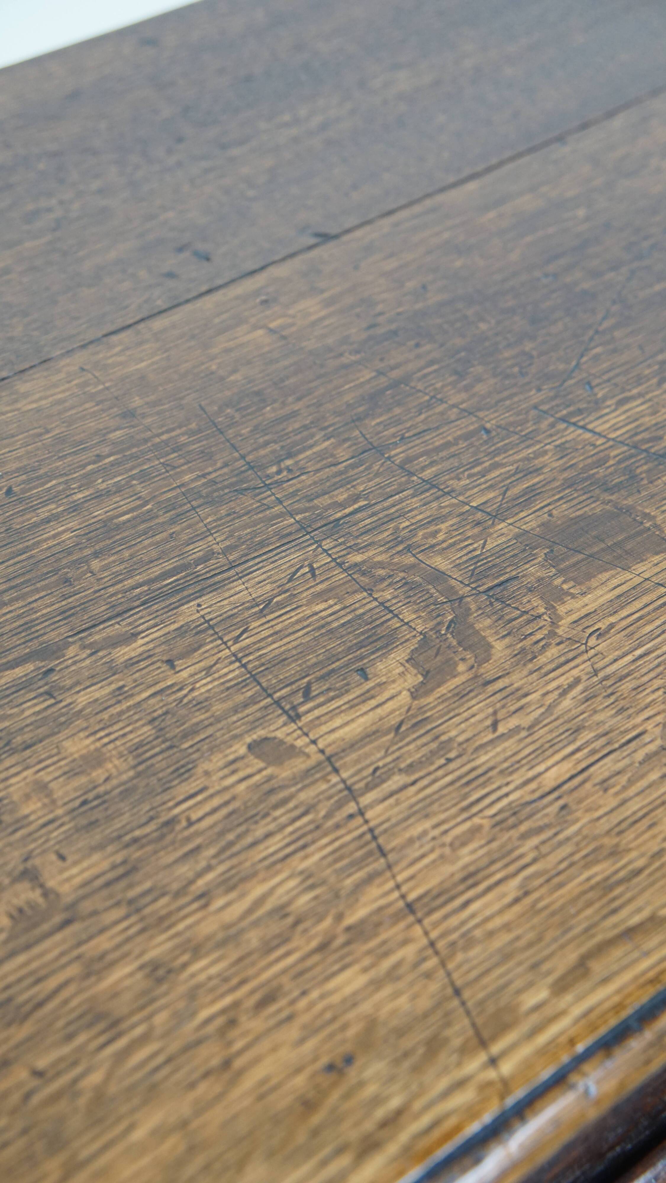 Antique English Oak Side Table / Hall Table from the 19th Century