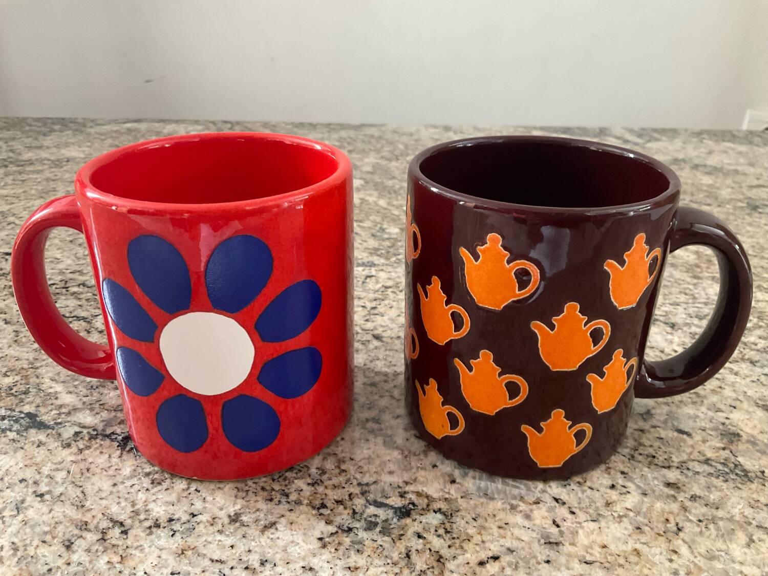 Set 2 mugs vintage West Germany céramique