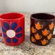 Set 2 mugs vintage West Germany céramique