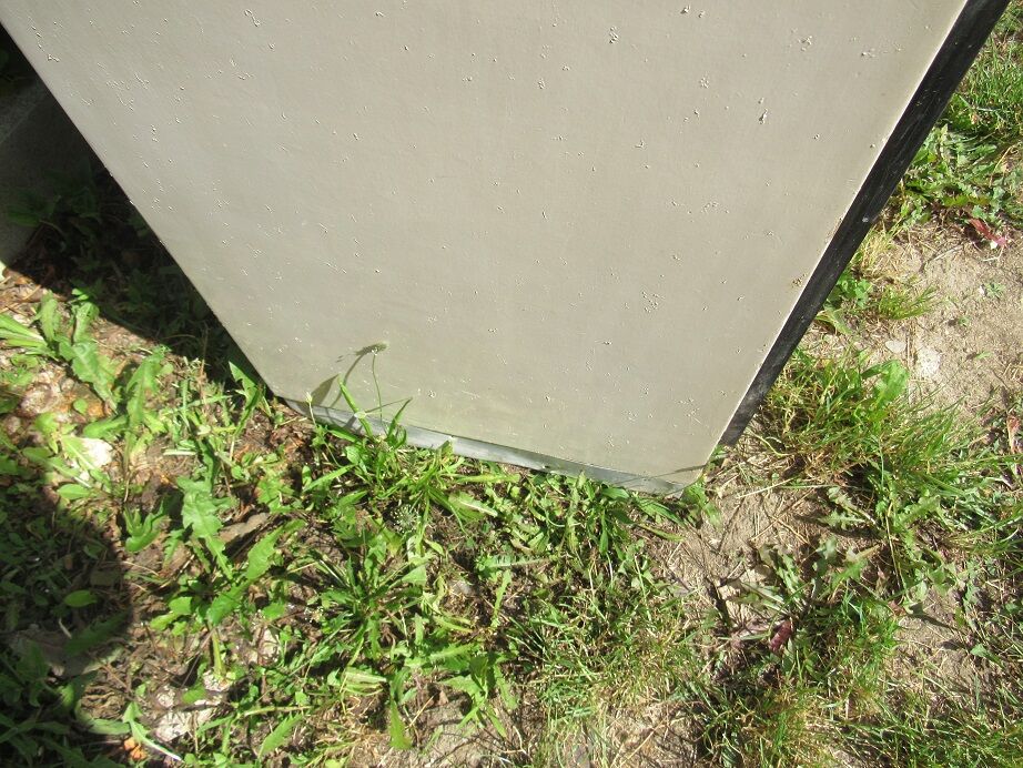 Yellow formica buffet