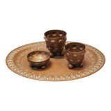 1910's Art Deco copper drinks set