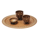 1910's Art Deco copper drinks set