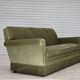 1970s, Danish 3-seater sofa, green furniture velour, beech wood.