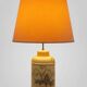 Italian ceramic lamp signed M Vanni Firenze with Orientalist decoration.